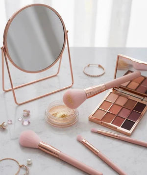 GR - Professional Pink Makeup Brush Set